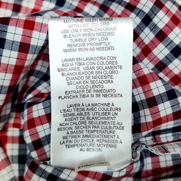 Ben Sherman Baby Boys' Red/Blue/White Short-Sleeve Button-Down Shirt, 24… - Picture 11 of 13